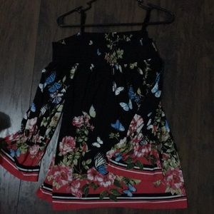 NWOT Floral off the shoulder top